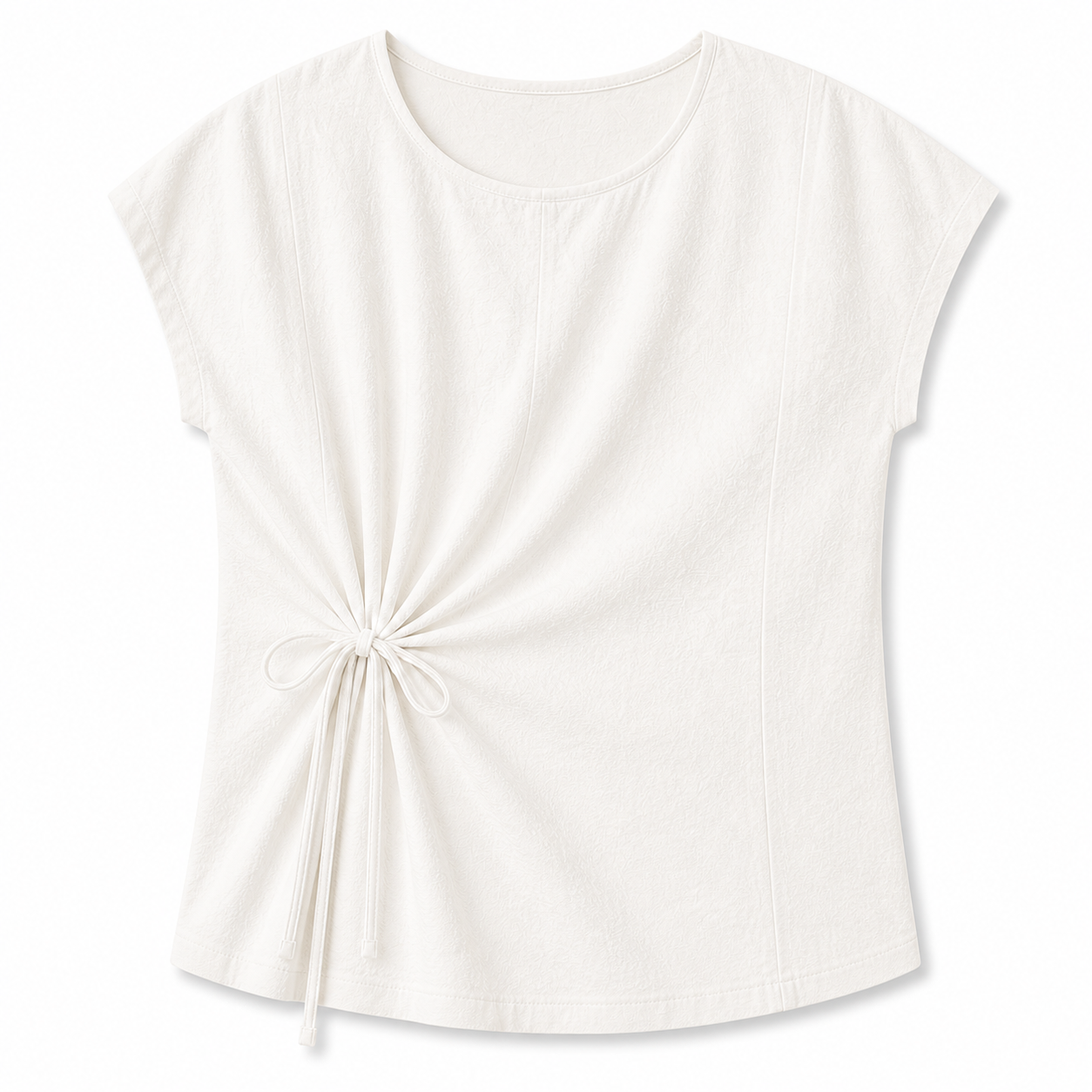 Side Cinch Top in Snow